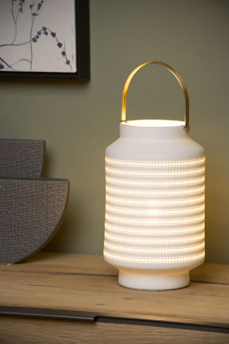Lucide JAMILA - Table lamp - E14 - White